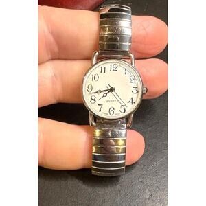 Women's Silver Tone 23mm ETC Watch, Expansion Band
